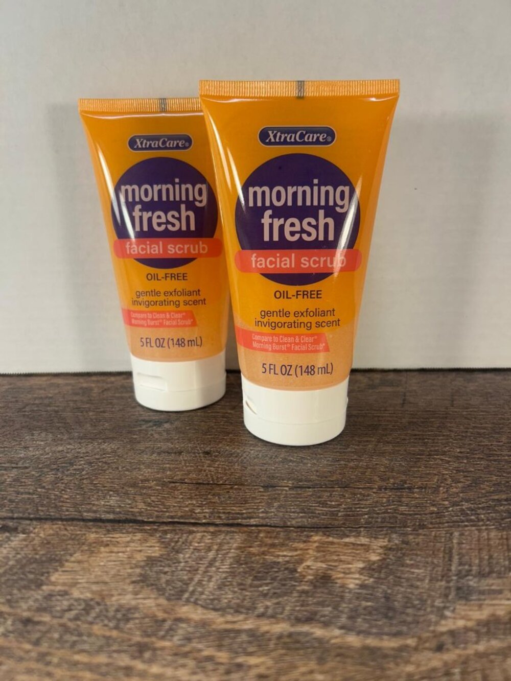 New XtraCare Morning Fresh 2PC Facial Scrub Set Oil Free Exfoliator